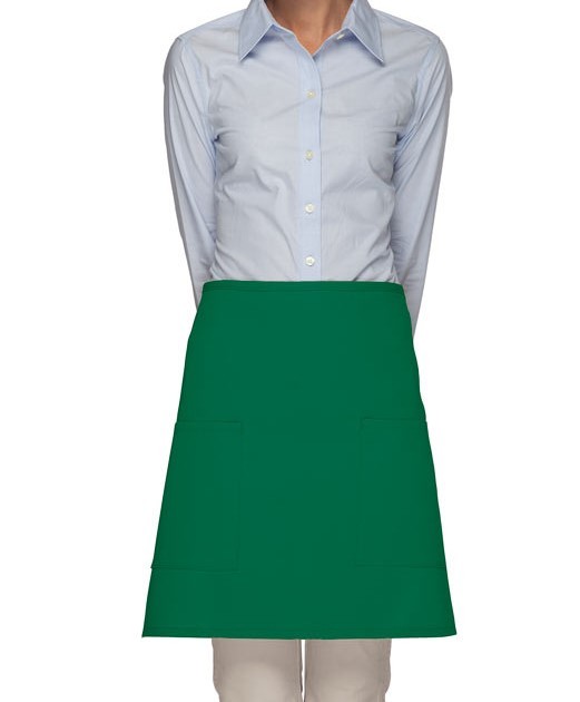 Adult Kelly Green Mid Length Waist Aprons